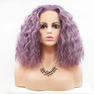 Amazing Star Lace Frontal Wigs Curly Hair Purple Color Heat Resistant Lace Frontal Synthetic Hair Wigs For Fashion Women
Amazing Star Lace Frontal Wigs Curly Hair Purple Color Heat Resistant Lace Frontal Synthetic Hair Wigs For Fashion Women