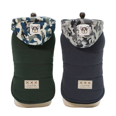 Winter Dog Clothes Camouflage Hooded Thicked Cotton Pet Clothing Two Feet Warm Soft Dogs Hat Coat Jackets For Bulldog
Winter Dog Clothes Camouflage Hooded Thicked Cotton Pet Clothing Two Feet Warm Soft Dogs Hat Coat Jackets For Bulldog