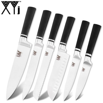 XYj Stainless Steel Kitchen Knife Set Sharp Blade Black Handle Popular Kitchen Knives Meat Fish Sushi Kitchen Accessories Tools
XYj Stainless Steel Kitchen Knife Set Sharp Blade Black Handle Popular Kitchen Knives Meat Fish Sushi Kitchen Accessories Tools
