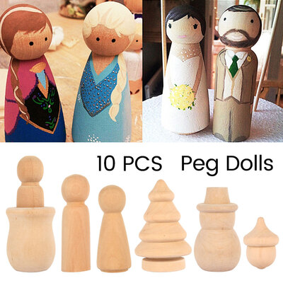 10 PcsSolid Hard Wood People Different Size Natural Unfinished Ramp Preparation Paint or Stained Wooden Family Wood Peg Dolls
10 PcsSolid Hard Wood People Different Size Natural Unfinished Ramp Preparation Paint or Stained Wooden Family Wood Peg Dolls