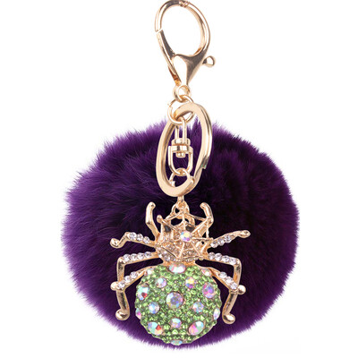 Keychain alloy studded spider hanging bag mobile phone accessories cute animal rex rabbit hair car pendant
Keychain alloy studded spider hanging bag mobile phone accessories cute animal rex rabbit hair car pendant