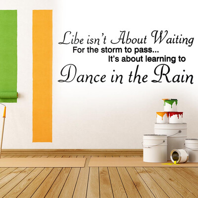 Wall DecalLife Isnt About Waiting Wall Stickers Quote Dancing in rain Wall Decal Words
Wall DecalLife Isnt About Waiting Wall Stickers Quote Dancing in rain Wall Decal Words