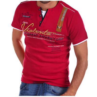 Toponeto Fashion Mens Letter Button Personality Shirt Short Sleeve T-Shirt Blouse Tops
Toponeto Fashion Mens Letter Button Personality Shirt Short Sleeve T-Shirt Blouse Tops