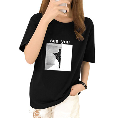 Harajuku Summer Womens Oversize Cartoon Printed Letter Short-Sleeved T-shirt Shirt Round Neck Casual Loose T shirt Female
Harajuku Summer Womens Oversize Cartoon Printed Letter Short-Sleeved T-shirt Shirt Round Neck Casual Loose T shirt Female
