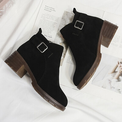 New short barrel martin boots for autumn&winter 2019 womens tide thick with wild ins net red English wind short boots suede s
New short barrel martin boots for autumn&winter 2019 womens tide thick with wild ins net red English wind short boots suede s