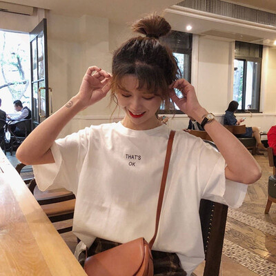 Womens Round Neck Cartoon Funny Character & Letters Print Short Sleeve Loose Pullover T-Shirt
Womens Round Neck Cartoon Funny Character & Letters Print Short Sleeve Loose Pullover T-Shirt