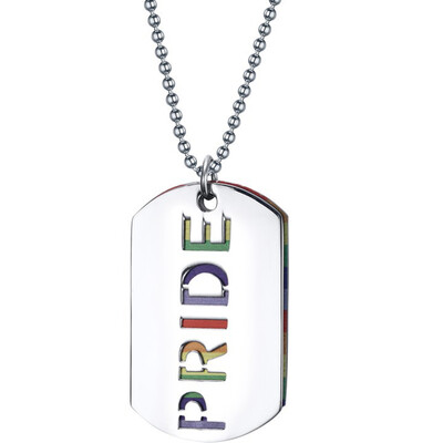 Stainless Steel Pendant Rainbow Fashion Chain Necklace Lesbian Gay Pride Equality Tag ID Pendant Key To Heart Couple Jewelry
Stainless Steel Pendant Rainbow Fashion Chain Necklace Lesbian Gay Pride Equality Tag ID Pendant Key To Heart Couple Jewelry