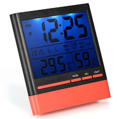 LCD Digital Indoor Thermometer Hygrometer Room ℃℉ Temperature Humidity Gauge Meter Alarm Clock Thermo-Hygrometer with Backlight D
LCD Digital Indoor Thermometer Hygrometer Room ℃℉ Temperature Humidity Gauge Meter Alarm Clock Thermo-Hygrometer with Backlight D