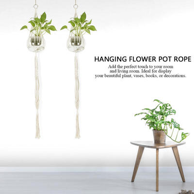Greensen Plant Hanger Flower Pot Holder Hanging Plants Basket Cotton Rope for House Wall Decor
Greensen Plant Hanger Flower Pot Holder Hanging Plants Basket Cotton Rope for House Wall Decor