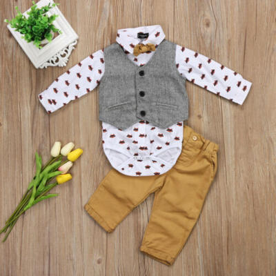 Toddler Baby Boy Formal Suit Waistcoat Pants Bow Tie Tuxedo Formal Outfit Set
Toddler Baby Boy Formal Suit Waistcoat Pants Bow Tie Tuxedo Formal Outfit Set