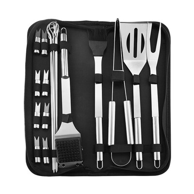 1 Set Household Light Weight Outdoor Portable Multi-functional Practical Stainless Steel Portable Tote BagBarbecue Tool Sets
1 Set Household Light Weight Outdoor Portable Multi-functional Practical Stainless Steel Portable Tote BagBarbecue Tool Sets