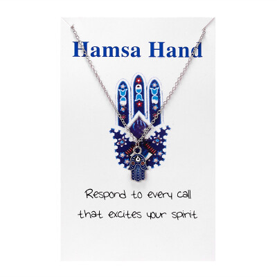 1PC White Card Turkish Crystal Evil Eye Hand Hamsa Pendant Necklace Women Gold Color Link Chain Clavicle NecklaceLucky Jewelry
1PC White Card Turkish Crystal Evil Eye Hand Hamsa Pendant Necklace Women Gold Color Link Chain Clavicle NecklaceLucky Jewelry