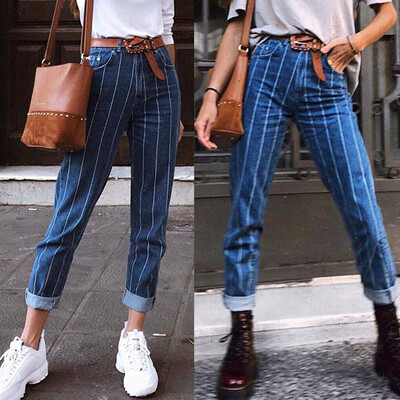 〖Follure〗Fashion Womens Stripe Pocket Button Zipper Elastic Slim Fit Casual Jeans Pants
〖Follure〗Fashion Womens Stripe Pocket Button Zipper Elastic Slim Fit Casual Jeans Pants