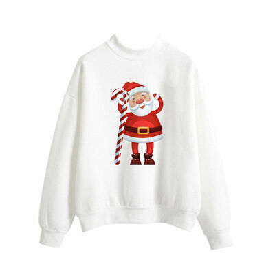 Autumn New Fashion Christmas Print High Collar Long-sleeved Sweater Casual Loose Sweatshirt
Autumn New Fashion Christmas Print High Collar Long-sleeved Sweater Casual Loose Sweatshirt