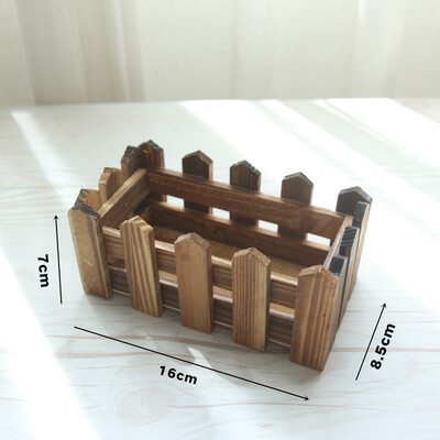 Gobestart Brown Fence Wood Flower Cute Vase Pots Planter Simulation Home Garden Decoration
Gobestart Brown Fence Wood Flower Cute Vase Pots Planter Simulation Home Garden Decoration