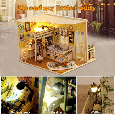 Gotoamei 3D Wooden DIY Miniature House Furniture LED House Puzzle Decorate Creative Gifts
Gotoamei 3D Wooden DIY Miniature House Furniture LED House Puzzle Decorate Creative Gifts
