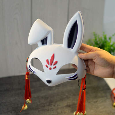 Japanese Style Bunny Half Face Hand-Painted Mask Cosplay Masquerade Dress Up Mask For Bar Party Halloween Decoration
Japanese Style Bunny Half Face Hand-Painted Mask Cosplay Masquerade Dress Up Mask For Bar Party Halloween Decoration