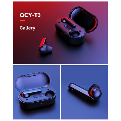 QCY T3 HiFi BT 50 Wireless-Earphone Headphone Outdoor Headset Black VC60 Noise Reduction With 600mAh Charging Box
QCY T3 HiFi BT 50 Wireless-Earphone Headphone Outdoor Headset Black VC60 Noise Reduction With 600mAh Charging Box