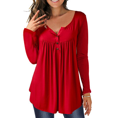 Button Women Sexy Loose Long Sleeve Solid Color Casual Spring Versatile Loose Tops
Button Women Sexy Loose Long Sleeve Solid Color Casual Spring Versatile Loose Tops