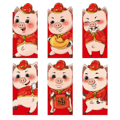 Chinese New Year Red Pocket The Year of the Pig Red Envelopes for Kids Elder Lucky Gifts New Year Pictures Red Pockets 6pcsSet
Chinese New Year Red Pocket The Year of the Pig Red Envelopes for Kids Elder Lucky Gifts New Year Pictures Red Pockets 6pcsSet