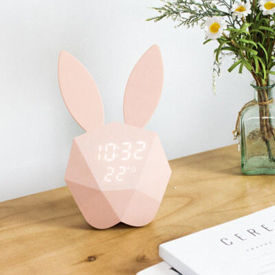 Siaonvr Rabbit Model Alarm Clock Intelligent Voice Control USB Charging Small Light PK
Siaonvr Rabbit Model Alarm Clock Intelligent Voice Control USB Charging Small Light PK