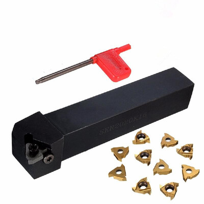 SER2020K16 CNC Lathe Turning Tool Holder Boring Bar 10Pcs 16ER AG60 Blade Inserts Wrench
SER2020K16 CNC Lathe Turning Tool Holder Boring Bar 10Pcs 16ER AG60 Blade Inserts Wrench
