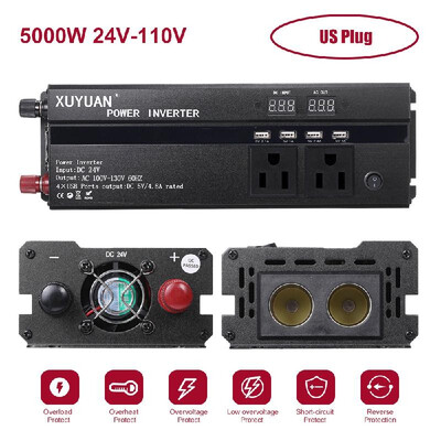 Car Inverter 3000W 4000W 5000W 12V24V 110220V DC to AC Power Inverter Dual Led Display Modified Sine Wave Power Voltage Transfor
Car Inverter 3000W 4000W 5000W 12V24V 110220V DC to AC Power Inverter Dual Led Display Modified Sine Wave Power Voltage Transfor