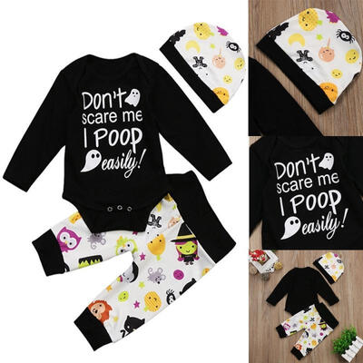 Halloween Newborn Kids Baby Boy Girl Outfits Clothes Bodysuit Rompere Suit 
Halloween Newborn Kids Baby Boy Girl Outfits Clothes Bodysuit Rompere Suit