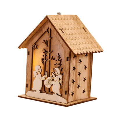 Christmas Small Wooden House Ornament Led Light Up Xmas Tree Hanging Decoration Glowing Elk Santa Bell Design Mini Wood House
Christmas Small Wooden House Ornament Led Light Up Xmas Tree Hanging Decoration Glowing Elk Santa Bell Design Mini Wood House