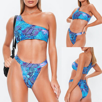 Roseonmyhand Women Serpentine Printing One Shoulder Bikini Split Body Swimsuit Beachwear Suit
Roseonmyhand Women Serpentine Printing One Shoulder Bikini Split Body Swimsuit Beachwear Suit
