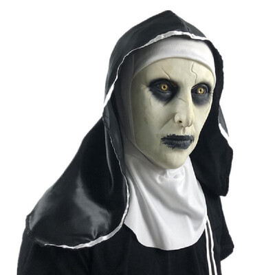 Horror Mask Halloween Nun Cosplay Scary Full Heads Latex Mask with Hood for Halloween Party
Horror Mask Halloween Nun Cosplay Scary Full Heads Latex Mask with Hood for Halloween Party
