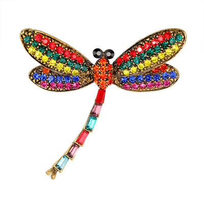 Fashion Dragonfly Dragonfly Funny Jewelry Colorful Brooch Exquisite Style Retro Hot Crystal Brooches
Fashion Dragonfly Dragonfly Funny Jewelry Colorful Brooch Exquisite Style Retro Hot Crystal Brooches