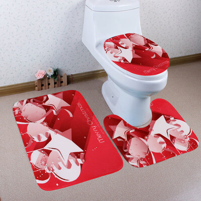 Toponeto 3PCS Christmas Bathroom Non-Slip Pedestal Rug Lid Toilet Cover Bath Mat Set
Toponeto 3PCS Christmas Bathroom Non-Slip Pedestal Rug Lid Toilet Cover Bath Mat Set