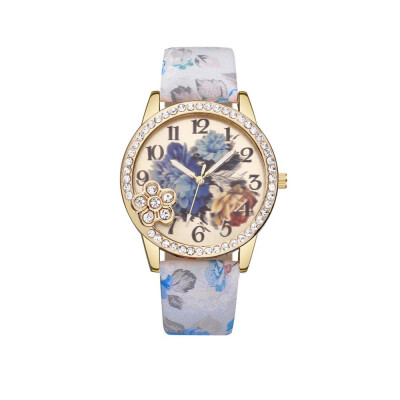 Vintage Fresh Floral Pattern With Rhinestone Womens Watches Bayan Kol Saaty Fashion Simple And Cool Relojes Para Mujer
Vintage Fresh Floral Pattern With Rhinestone Womens Watches Bayan Kol Saaty Fashion Simple And Cool Relojes Para Mujer