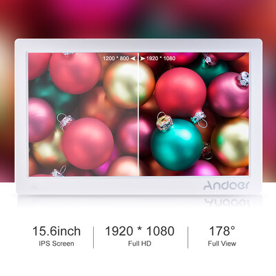 Andoer 156inch Digital Photo Frame 1920 1080 HD Advertising Machine Full View IPS Screen Support Random Play with Remote Christ
Andoer 156inch Digital Photo Frame 1920 1080 HD Advertising Machine Full View IPS Screen Support Random Play with Remote Christ