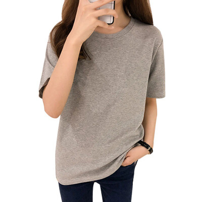 Women T-Shirts Summer Tee Shirt Women Solid Color Casual Loose Short Sleeve O-Neck Ladies Tees Tops Koran Female T Shirt
Women T-Shirts Summer Tee Shirt Women Solid Color Casual Loose Short Sleeve O-Neck Ladies Tees Tops Koran Female T Shirt