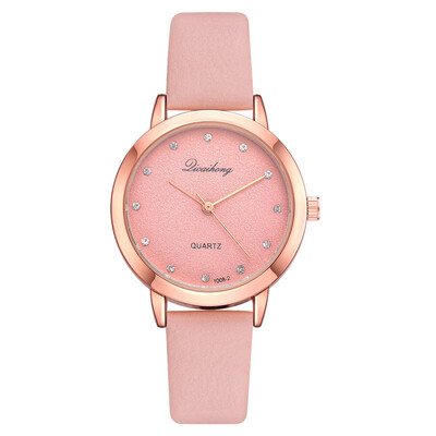 New watch Korean version with rhinestone noble casual womens fashion watch fashion solid color student wrist watch
New watch Korean version with rhinestone noble casual womens fashion watch fashion solid color student wrist watch