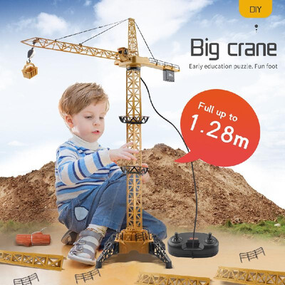 4CH Remote Control Electric Mega Tower Crane 128cm High Simulated Light 680 Degree Rotation Construction Crane Toy for Kids Childr
4CH Remote Control Electric Mega Tower Crane 128cm High Simulated Light 680 Degree Rotation Construction Crane Toy for Kids Childr