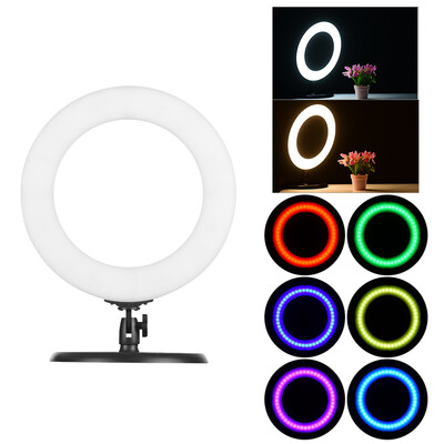 Portable 14 Inch LED Video Ring Light Studio Photography Lamp RGB Color Lights 36-72W Adjustable Brightness 3200-7000K Color Tempe
Portable 14 Inch LED Video Ring Light Studio Photography Lamp RGB Color Lights 36-72W Adjustable Brightness 3200-7000K Color Tempe