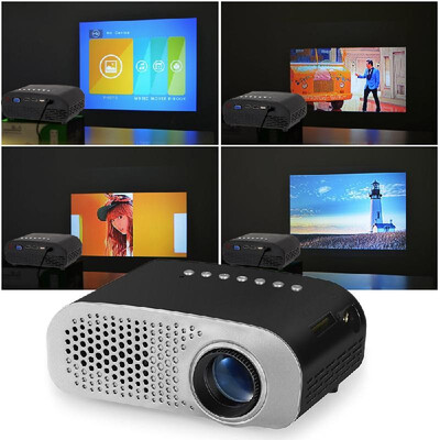 GP802A Projector Mini Portable 100 Lumen Video Projector LED with Built-in Speaker Support HD VGA AV USB SD 35mm Interfac
GP802A Projector Mini Portable 100 Lumen Video Projector LED with Built-in Speaker Support HD VGA AV USB SD 35mm Interfac