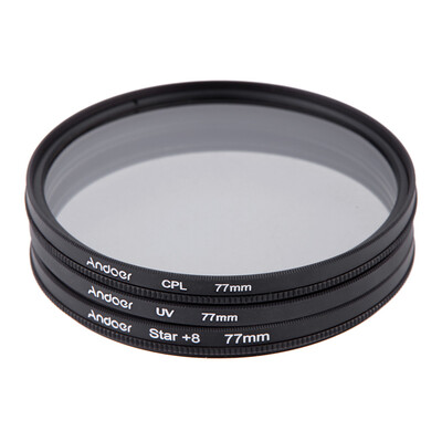 Andoer 77mm Filter Set UV CPL Star 8-Point Filter Kit with Case for Canon Nikon Sony DSLR Camera Lens
Andoer 77mm Filter Set UV CPL Star 8-Point Filter Kit with Case for Canon Nikon Sony DSLR Camera Lens