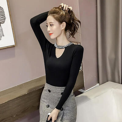 Women Hanging V Neck Hollow Out Knitted Sweater Black Female Long Sleeve Elegant Solid Color Jumper Pullover Clothes
Women Hanging V Neck Hollow Out Knitted Sweater Black Female Long Sleeve Elegant Solid Color Jumper Pullover Clothes