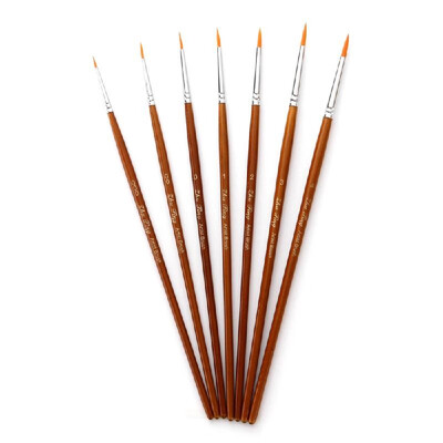 7pcs Draw Paint Brushes Kit Set Artist Paintbrush Nylon Hair Pointed Round Pen Detail Paint Brush for Artist Acrylic Aquarelle Wat
7pcs Draw Paint Brushes Kit Set Artist Paintbrush Nylon Hair Pointed Round Pen Detail Paint Brush for Artist Acrylic Aquarelle Wat