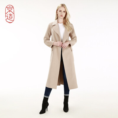 JZAO ladies pure wool long woolen coat woolen coat female double-faced woolen coat female coat beige 16586A
JZAO ladies pure wool long woolen coat woolen coat female double-faced woolen coat female coat beige 16586A