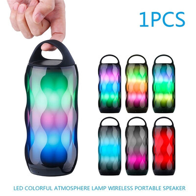 New Outdoor Bluetooth Speaker LED Colorful Atmosphere Lamp Key Subwoofer Speaker Wireless Portable Speaker
New Outdoor Bluetooth Speaker LED Colorful Atmosphere Lamp Key Subwoofer Speaker Wireless Portable Speaker