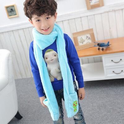 Korean version of boys&girls thick warm cartoon plush large pocket embroidery scarf gloves winter cute bib
Korean version of boys&girls thick warm cartoon plush large pocket embroidery scarf gloves winter cute bib