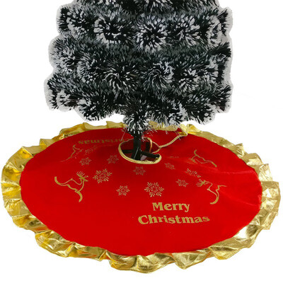 〖Follure〗Red Christmas Tree Skirt with Golden Ruffle Edge New Year Holiday Xmas Decor
〖Follure〗Red Christmas Tree Skirt with Golden Ruffle Edge New Year Holiday Xmas Decor