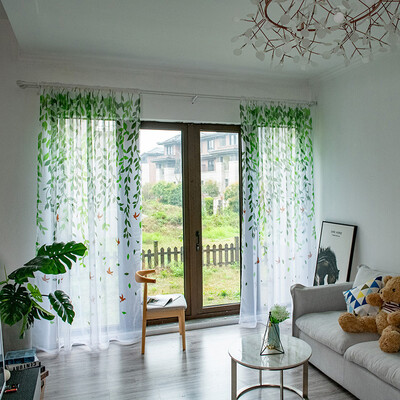 Siaonvr Leaves Sheer Curtain Tulle Window Treatment Voile Drape Valance 1 Panel Fabric
Siaonvr Leaves Sheer Curtain Tulle Window Treatment Voile Drape Valance 1 Panel Fabric