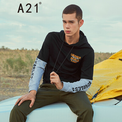 A21 2018 autumn&winter new mens fake two hooded long-sleeved sweater mens hipster comfortable round neck color printing long-sleeved sweater 4731310006 flower ash 17588AL
A21 2018 autumn&winter new mens fake two hooded long-sleeved sweater mens hipster comfortable round neck color printing long-sleeved sweater 4731310006 flower ash 17588AL