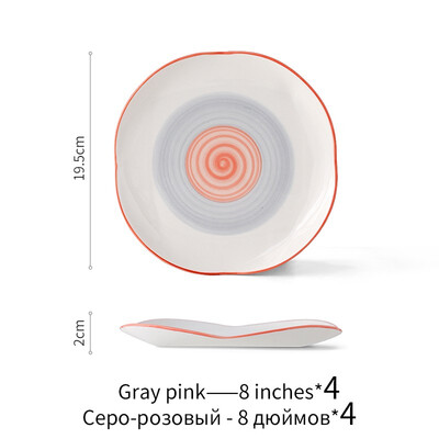 Plate ceramic hand-painted creative tableware underglaze color dessert plate dinner plate dish home European steak plate
Plate ceramic hand-painted creative tableware underglaze color dessert plate dinner plate dish home European steak plate
